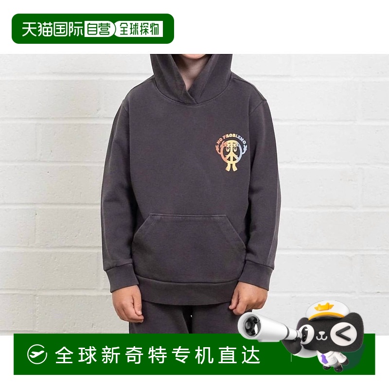 自营tiny whalesNo Problemo Hoodie In Mineral Black - mineral