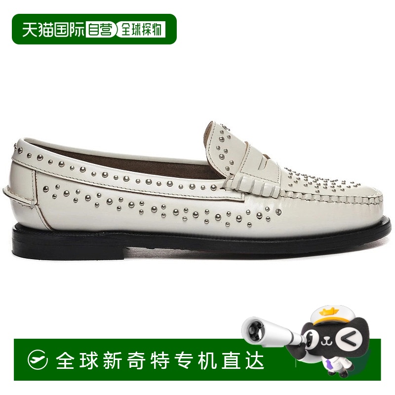 自营Sebago Moccasin与手工缝制的Vamp-灰色 【美国奥莱】直发