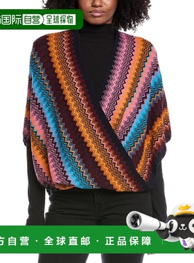 自营Missoni Wool-Blend Poncho - orange 美国奥莱直发