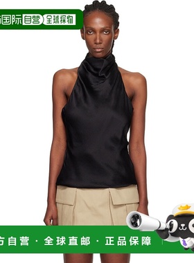 1h可退 香港直邮潮奢 Balmain 巴尔曼 女士 黑色 Backless Silk