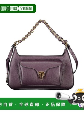 自营 Coccinelle Leather女式手提包-斜挎包 紫色美国直发奥莱