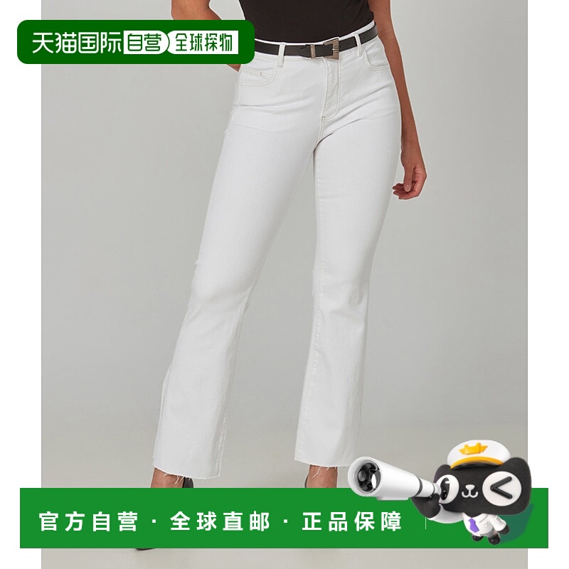 自营lola jeansBillie-WHT 高腰微喇牛仔裤 - 白色 美国奥莱直发