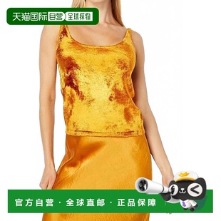 Sweater Velvet Gold Top gold 自營vincePanne Camisole