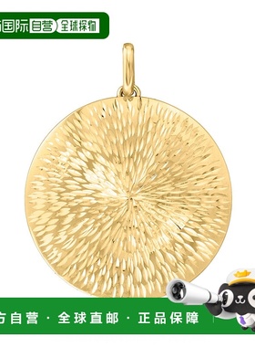 自营 Ross-Simons 意大利 14kt 黄金森伯斯特勋章吊坠 - 黄色 美