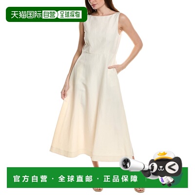 自营Lafayette 148 New York Bateau Silk & Linen-Blend Dress -