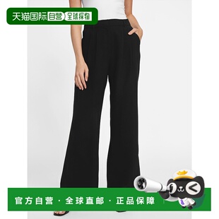 自营guessNancy Wide-Leg Trousers - black 美国奥莱直发阔腿裤