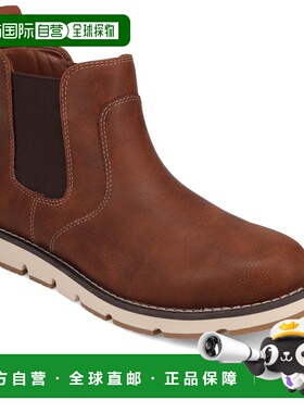 自营Dockers Mens Dylan Rugged Casual Chelsea Boot - cognac