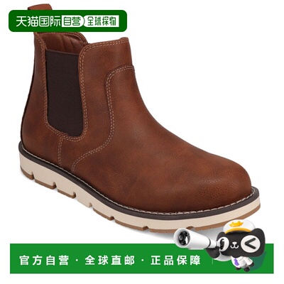 自营Dockers Mens Dylan Rugged Casual Chelsea Boot - cognac