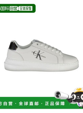 自营calvin klein凯文克莱涤纶女式运动鞋-白色 美国奥莱直发