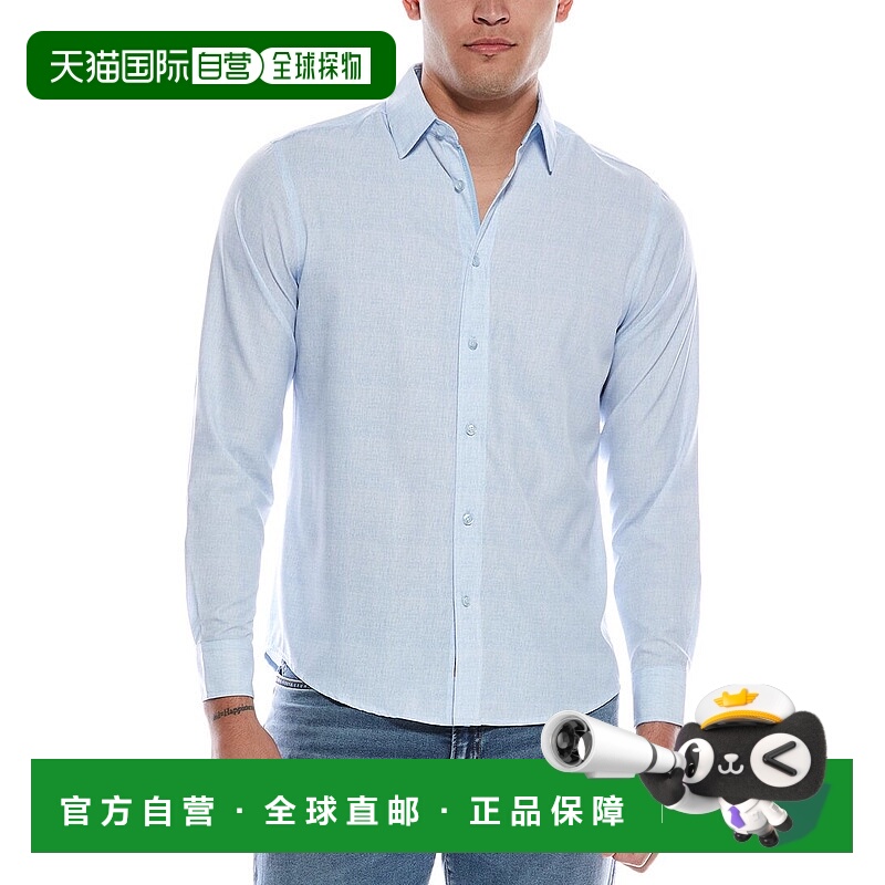 自营Report Collection Print Sport Shirt - blue 美国奥莱直发
