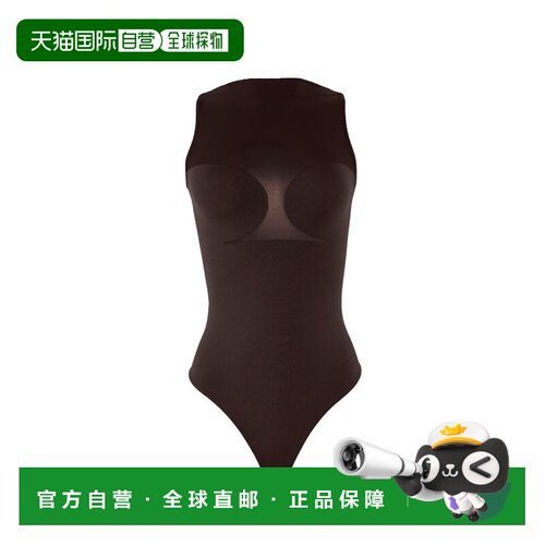 自营wolfordBustier String Body - dark wood 美国奥莱直发性感
