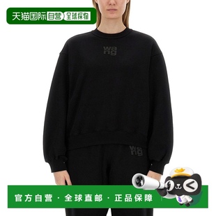 alexander wang经典 圆领运动衫 美国奥莱直发 自营 黑色