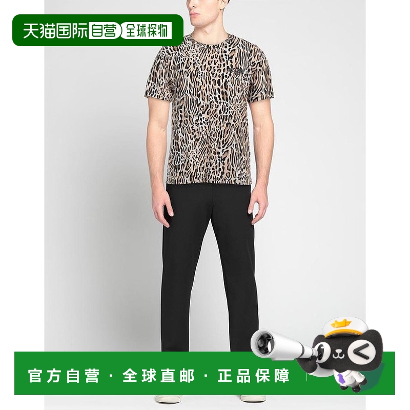 1h可退 【美国直邮】Moschino奧莉佛男士T恤短袖圆领印花徽标上装