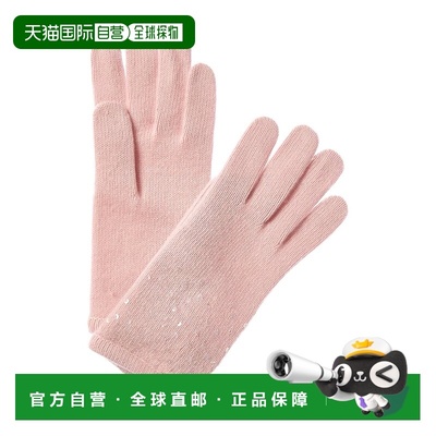 自营Portolano Sequins Cashmere Gloves - pink 美国奥莱直发