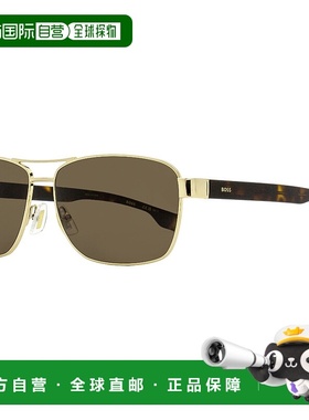自营 Boss男式低调领航员太阳镜B1559/O/s FG470金色/哈瓦那60mm-