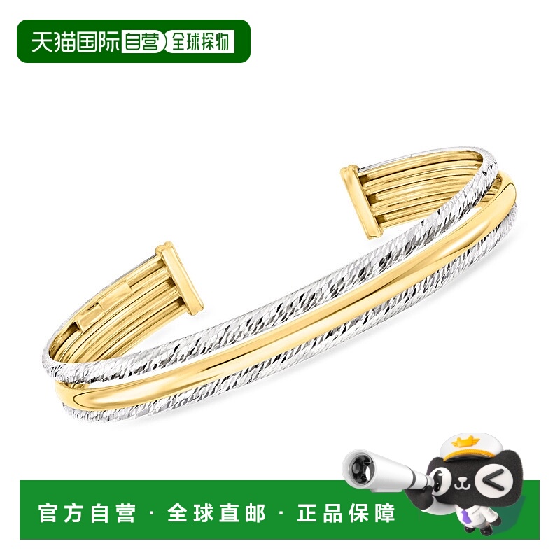 自营Ross-Simons Italian Sterling Silver and 18kt Gold Over S
