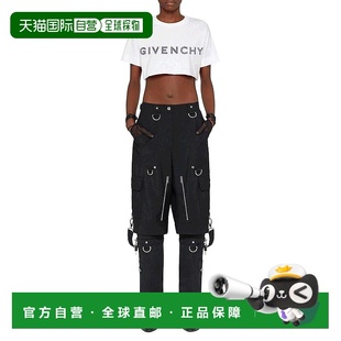 女士 givenchy 上装 T恤短袖 服饰 纯棉纪梵希圆领短款 美国直邮