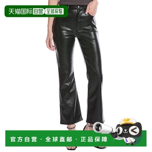 rag 美国奥莱直发牛仔裤 黑色 bone破骨凯西脚踝喇叭裤 自营