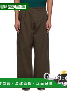 1h可退 香港直邮潮奢 CARHARTT WIP 男士 棕色 Marv 长裤 I033129