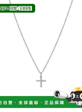 美国直邮david yurman 通用 项链纯银十字架钻石白金吊坠珠宝戒指