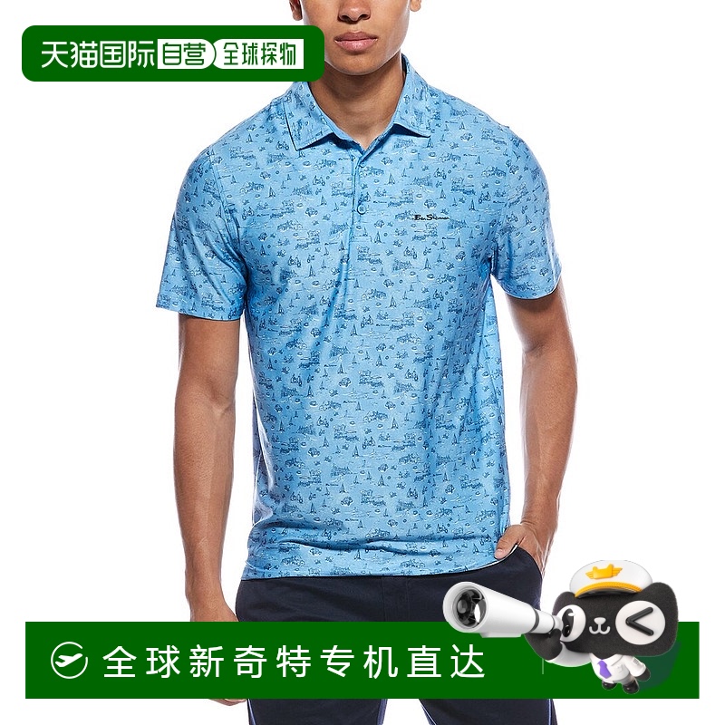 自营 Ben Sherman运动合身Polo衫-蓝色 【美国奥莱】直发