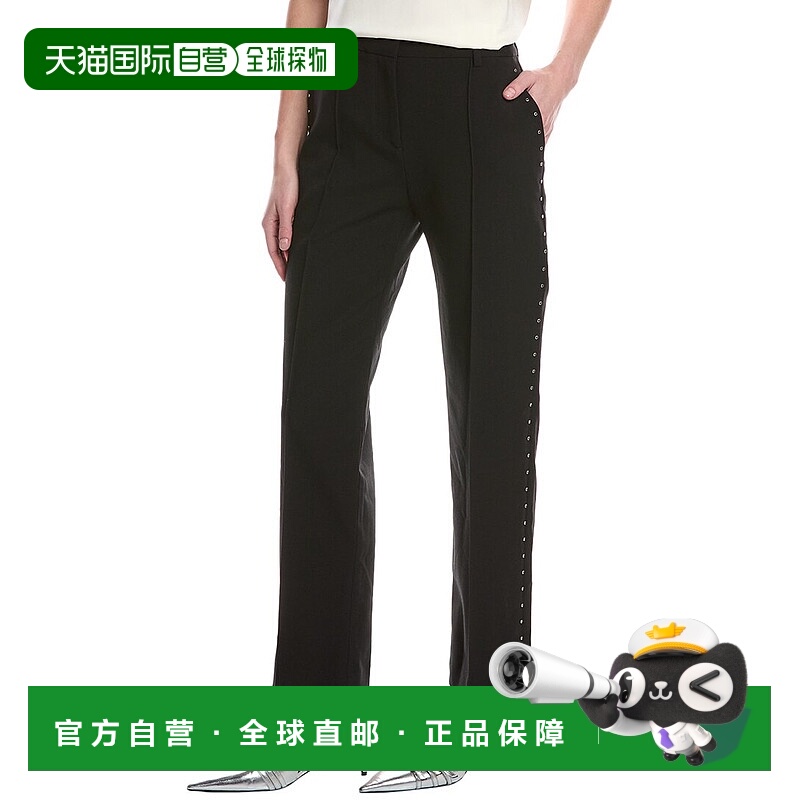 自营 rag & bone Cosette 羊毛混纺长裤 - 黑色 美国奥莱直发