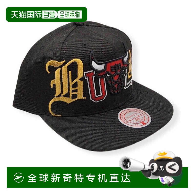 自营mitchell & ness男款 NBA 芝加哥公牛队 Hype Type Snapback