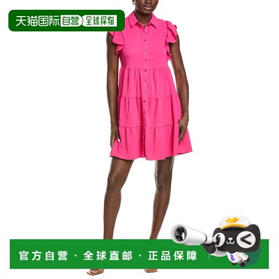 自营Maison Tara Elisa Crinkle Stretch Crepe Short Sleeve Dre