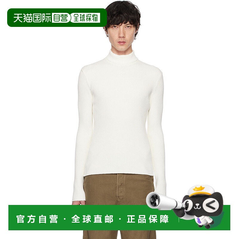 1h可退 香港直邮潮奢 Courreges 男士 白色 Reedition 系列 Rib K