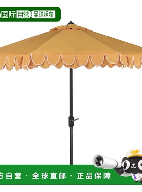 自营 safaviehElegant Valance 11Ft Rnd 伞 - 黄色 美国奥莱直发