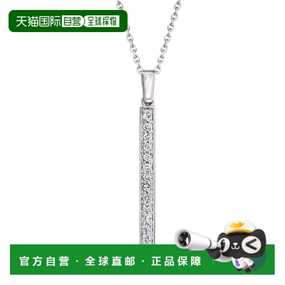 自营Ross-Simons Lab-Grown Diamond Linear Bar Pendant Necklac