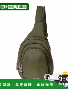 自营baggallini Women's Securtex Anti-Theft Multi Zip Sling -