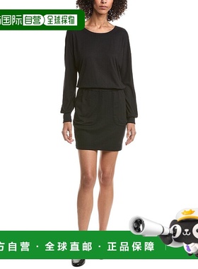 自营Michael Stars Mirabelle T恤连衣裙-黑色 美国奥莱直发