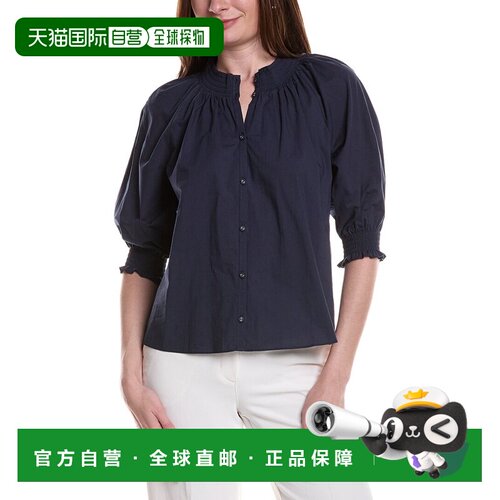 自营Ramy Brook Mahala顶级-海军泡泡袖 美国直发奥莱