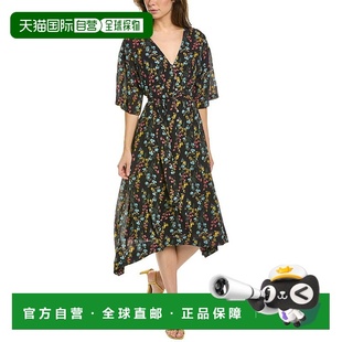 Leilani Notte Midi Dress 美国奥莱直发 自营 black Marchesa