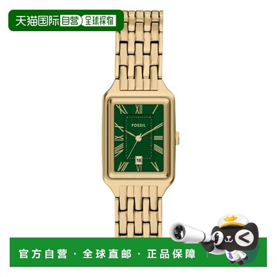 自营Fossil Women's Raque Green Dial Watch - green 美国奥莱直