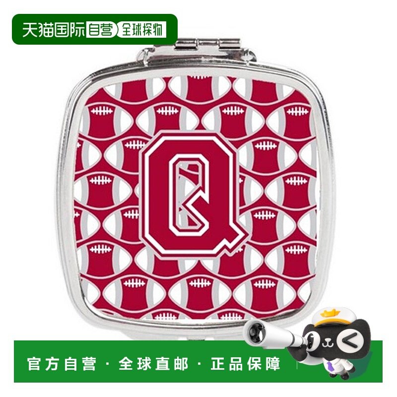 自营 Carolines Treasures CJ1065-QSCM 字母 Q 足球深红色&正品