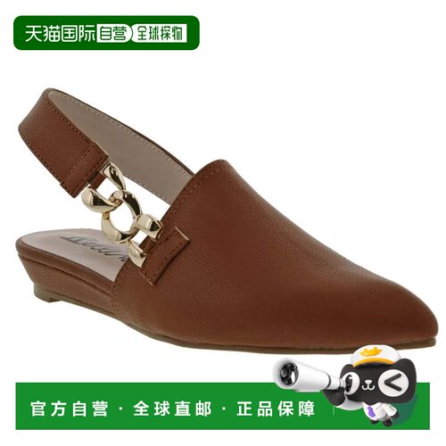 自营Women's Bellini Fret Flat Brown Pointed Toe Adjustable S