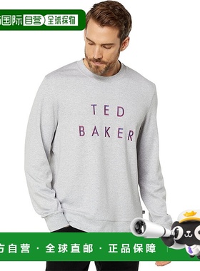 自营Ted Baker Men's Sonics Branded Sweatshirt, Grey-Marl 美
