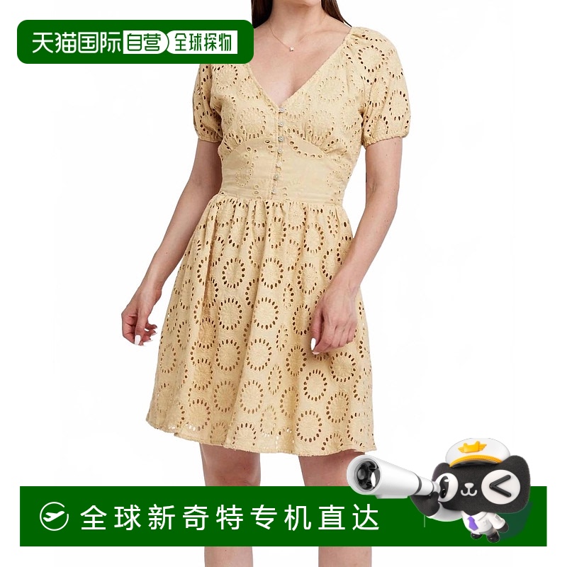 自營 another loveFiora Eyelet Dress In Sunflower - sunflower