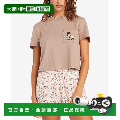 1h可退 【美国直邮】Volcom女士T恤 上装  简约时尚 舒适透气 个