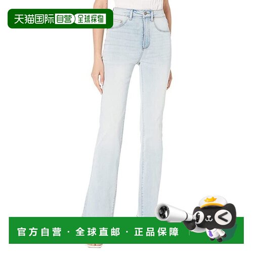 自营Women's AFRM Huxley Baby Jeans Blue Denim Wash Bootcut L