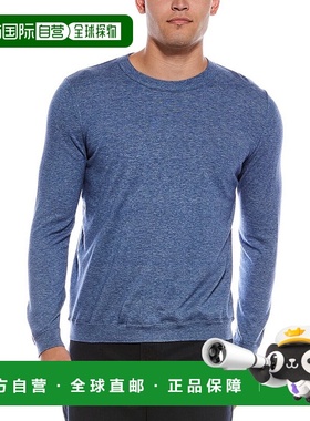 自营 autumn cashmere秋季羊绒圆领运动衫-蓝色 美国奥莱直发男装