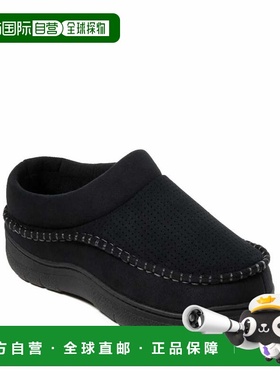 自营Dearfoams Men's Thompson Moccasin Toe Clog House Shoe Sl
