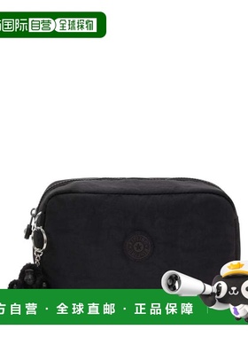 自营Kipling Gleam Pouch - Black Noir 化妆包美国直发奥莱