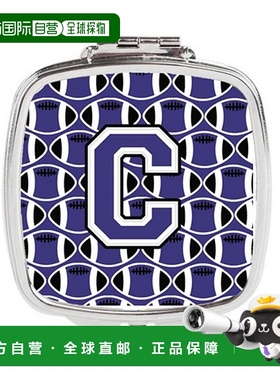 自营 Carolines Treasures CJ1068-CSCM 字母 C 足球紫色和正品