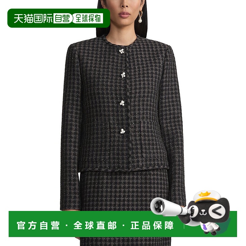 自营lafayette 148 new yorkLafayette 148纽约珍珠色无领羊毛混-