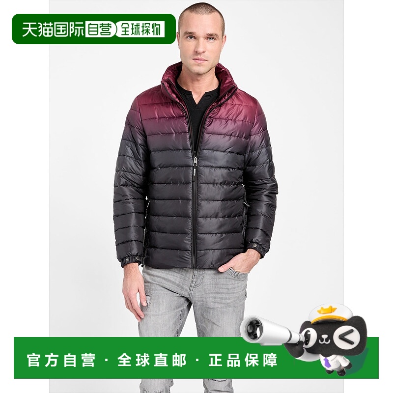 自营guessHarrison Ombre Puffer Jacket - petite syrah multi