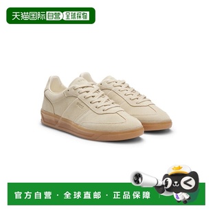 trainers suede light 美国奥莱 自营bossRubber beige sole