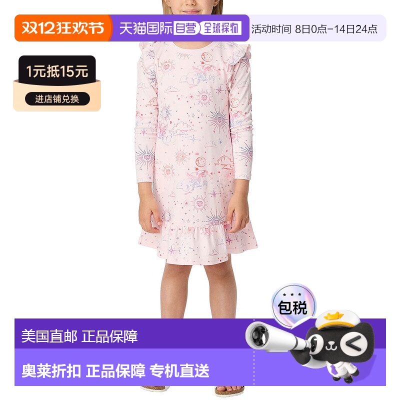 自营 Roller Rabbit 彩虹童话伊莎连衣裙 - 粉色 美国奥莱直发